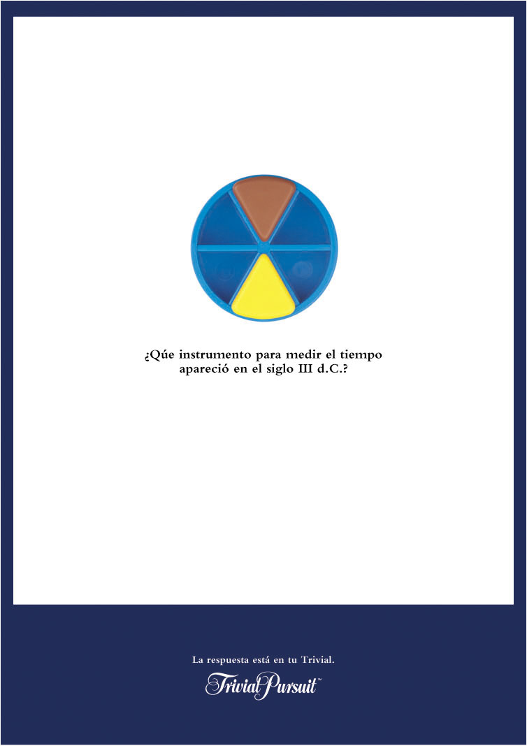 Gráfica de campaña para Trivial: Reloj.